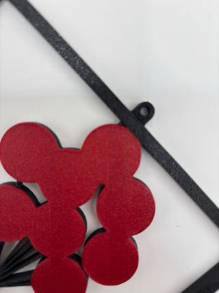 Wall Art 3D Stile Banksy bambina con palloncini