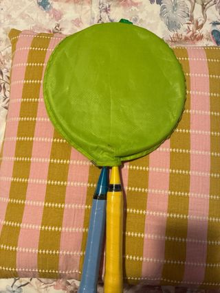 Racchette da badminton e volani con custodia