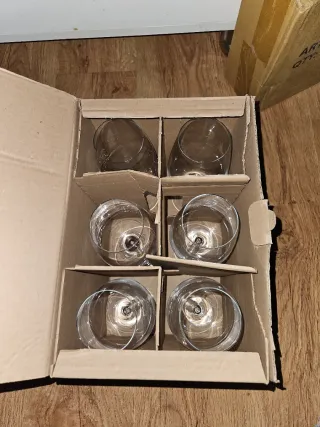 Copas de vino de cristal