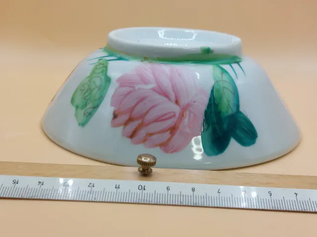 Par cuencos coleccion japoneses gallo floral s.XX