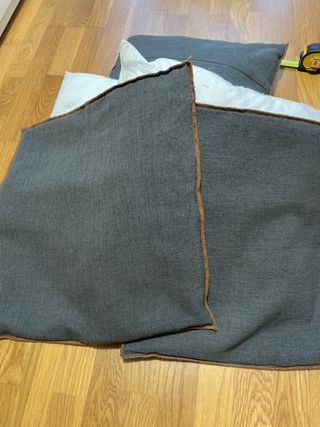 4 Cojines decorativo gris 45x45 cm