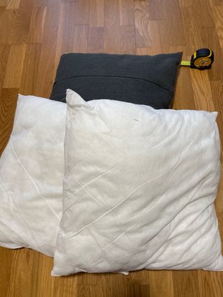 4 Cojines decorativo gris 45x45 cm