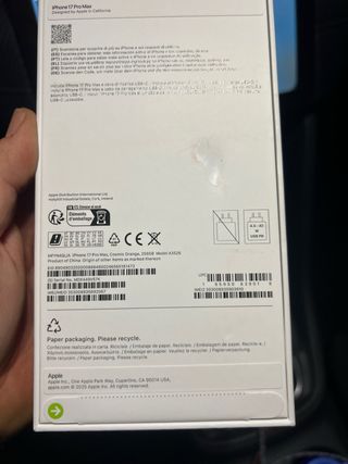 iPhone 17 Pro Max 256GB Arancione