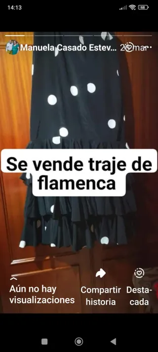 Traje de flamenca tallas 48-50