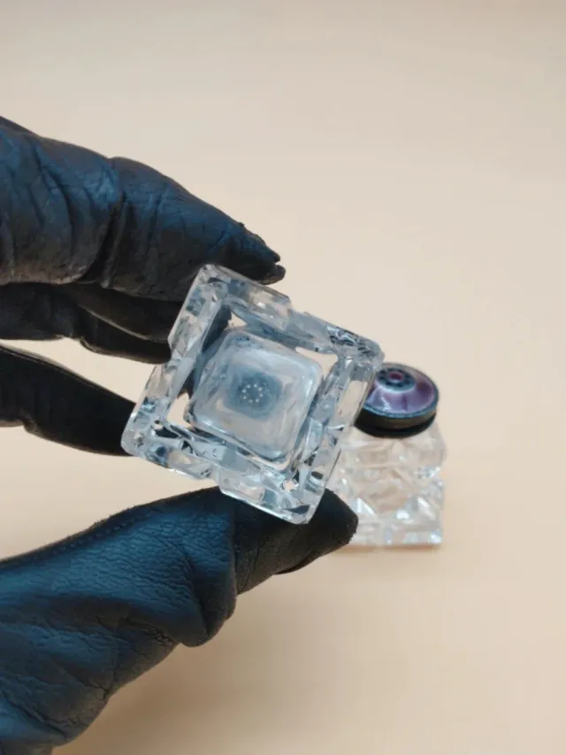 Salero y Pimentero Art Deco Plata Esmaltada