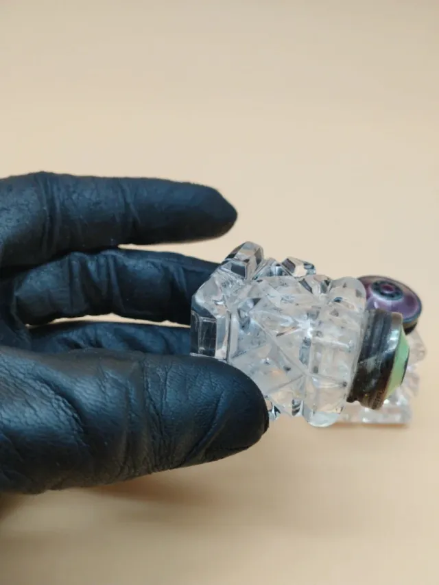 Salero y Pimentero Art Deco Plata Esmaltada