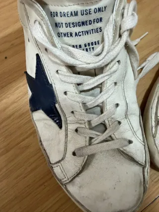 Golden Goose Super-Star Blancas y Azul
