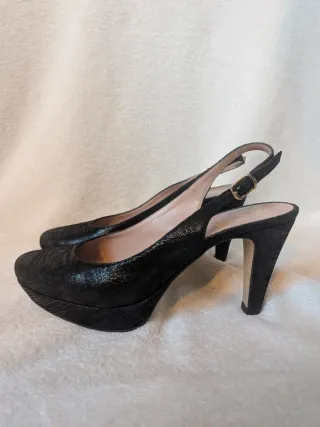 Sandalias JONI tacón negras