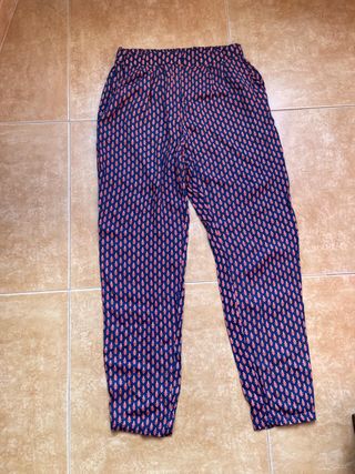 Pantalón estampado Mango mujer