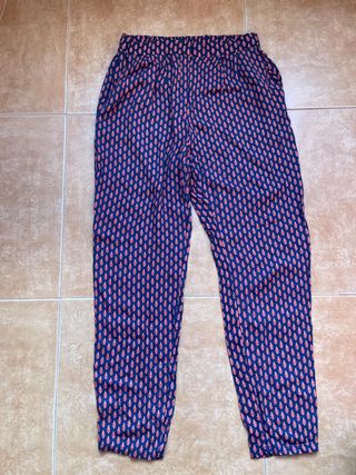 Pantalón estampado Mango mujer