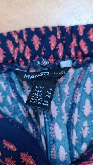 Pantalón estampado Mango mujer