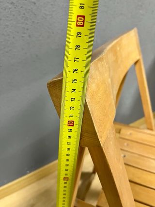 Silla plegable de madera Yugoslavia