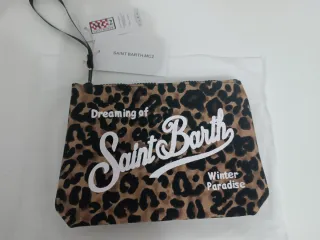 Pochette Saint Barth leopardata