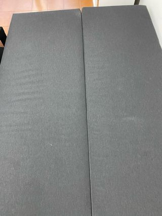 Sofá cama gris tela