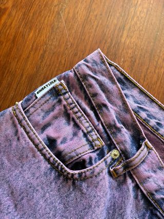 Pantalón vaquero Bimba y Lola azul/morado