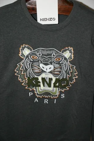 Sudadera Kenzo Tiger Gris Talla L Nueva