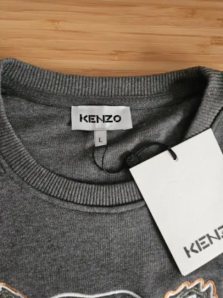 Sudadera Kenzo Tiger Gris Talla L Nueva