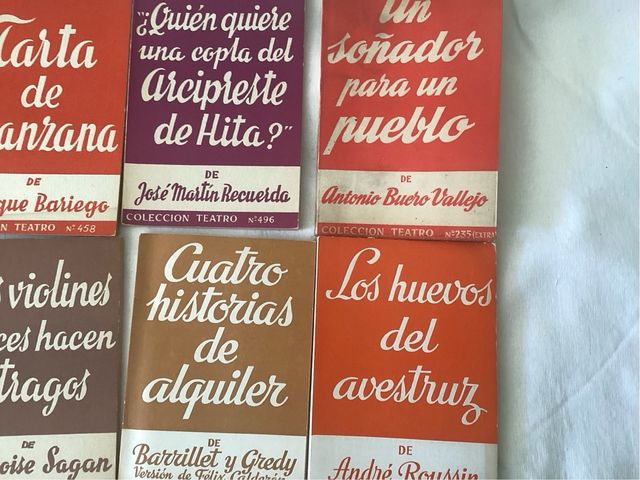 Colección Libros Teatro Antiguos