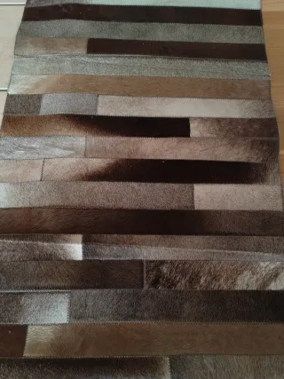 Alfombra de piel patchwork
