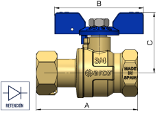 VÁLVULA ESFÉRICA DE RETENCIÓN SIL ARCO