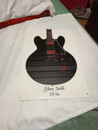 Placa Metálica Guitarra Gibson Lucille