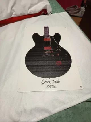 Placa Metálica Guitarra Gibson Lucille