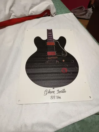Placa Metálica Guitarra Gibson Lucille