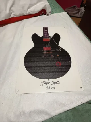 Placa Metálica Guitarra Gibson Lucille