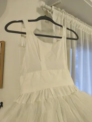 Cancán/Alçador niña blanco