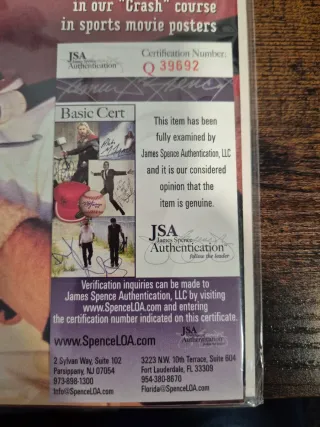 Autógrafo Kevin Costner, verificado por JSA