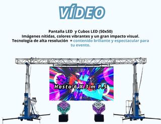 Alquiler Sonido, Iluminación y Vídeo Profesional