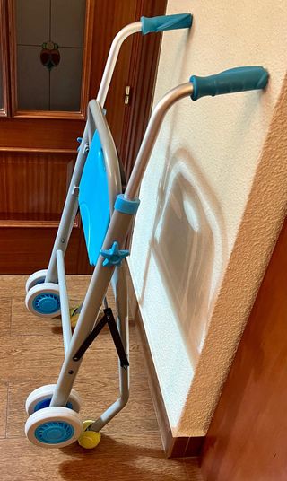 Andador Plegable Azul y Gris