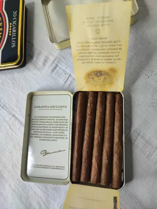 Lote 3 Cajas Metálicas Vintage Cigarrillos