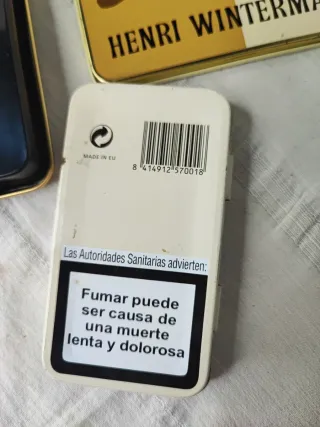 Lote 3 Cajas Metálicas Vintage Cigarrillos