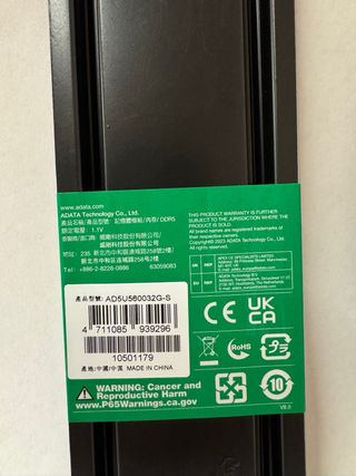 Kit RAM ADATA 64GB DDR5 5600MHz (2x32GB)