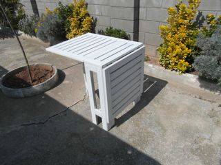 Mesa plegable jardín 133x62 cm