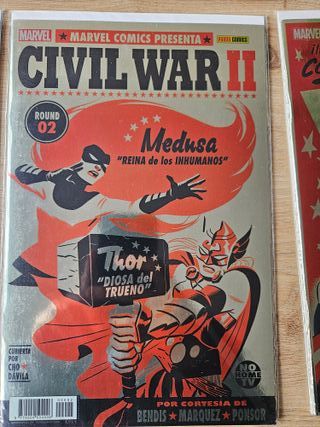 Lote Civil War II Bendis Panini grapa Marvel