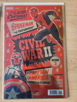 Lote Civil War II Bendis Panini grapa Marvel