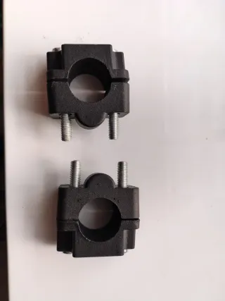 Adaptador elevador Manillar 22mm a 28mm Negro