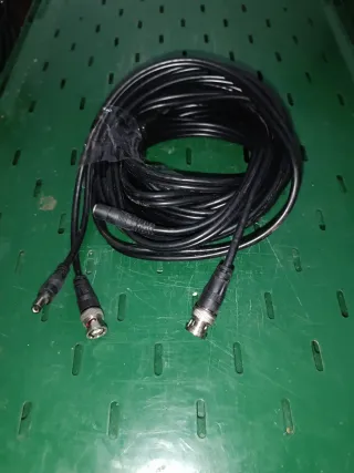 Cable BNC y alimentación cámaras seguridad