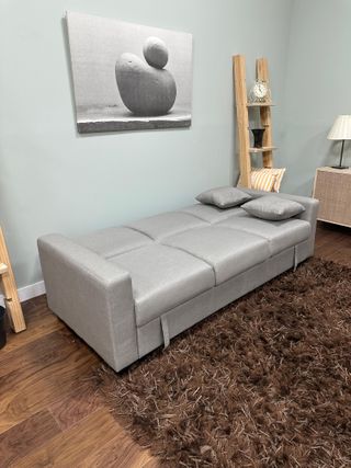 Sofacama Abatible Gris en Oferta Nuevo