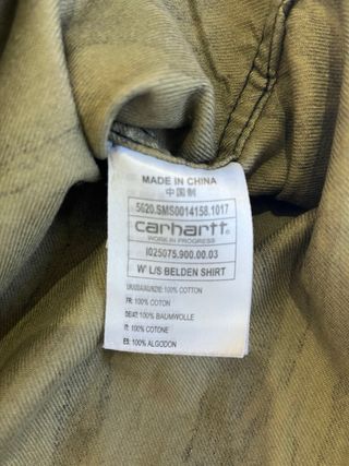Sobrecamisa Carhartt Camuflaje Talla S