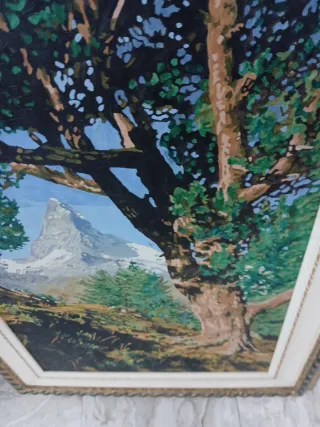 Quadro dipinto  con cornice