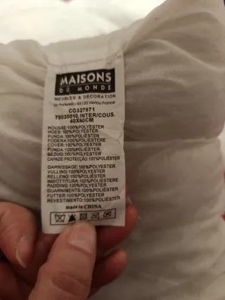 Rellenos de cojín blancos (4 unidades)