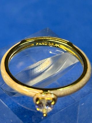 Anillo Pandora Corazón Oro Rosa original