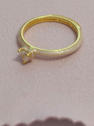 Anillo Pandora Corazón Oro Rosa original