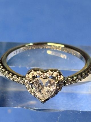 Anillo Corazón con Circonitas pandora