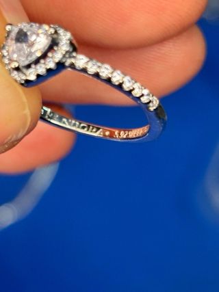 Anillo Corazón con Circonitas pandora