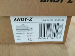 Zapatillas Andy Z blancas T.31