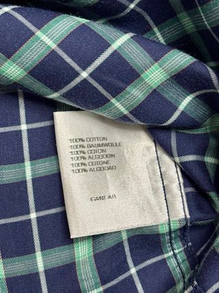 Camicia GANT Coast Twill Cotone Blu/Verde L